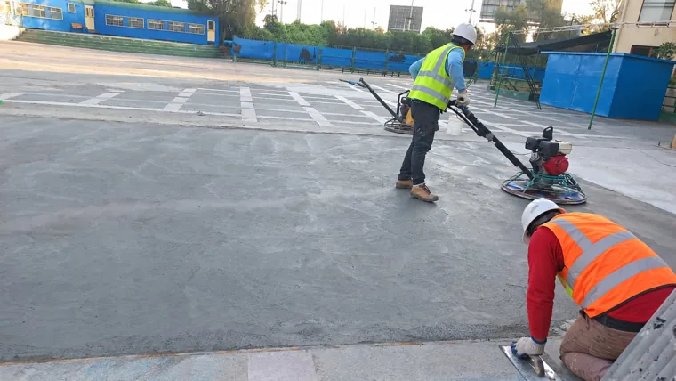 Terminación de superficie de hormigón